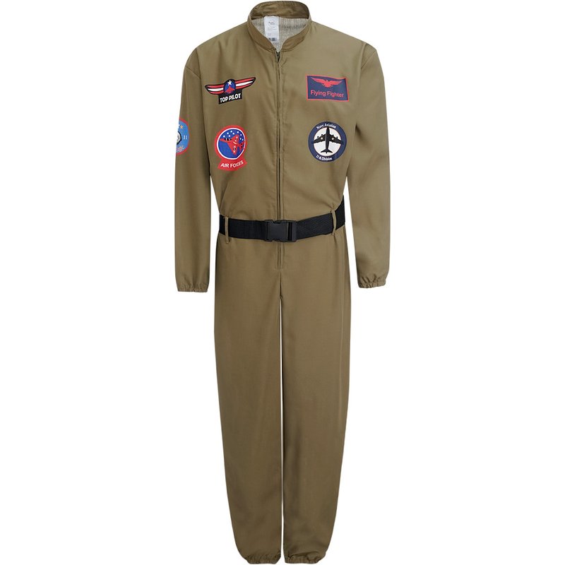 Herren Kostüm Pilot mit Gürtel