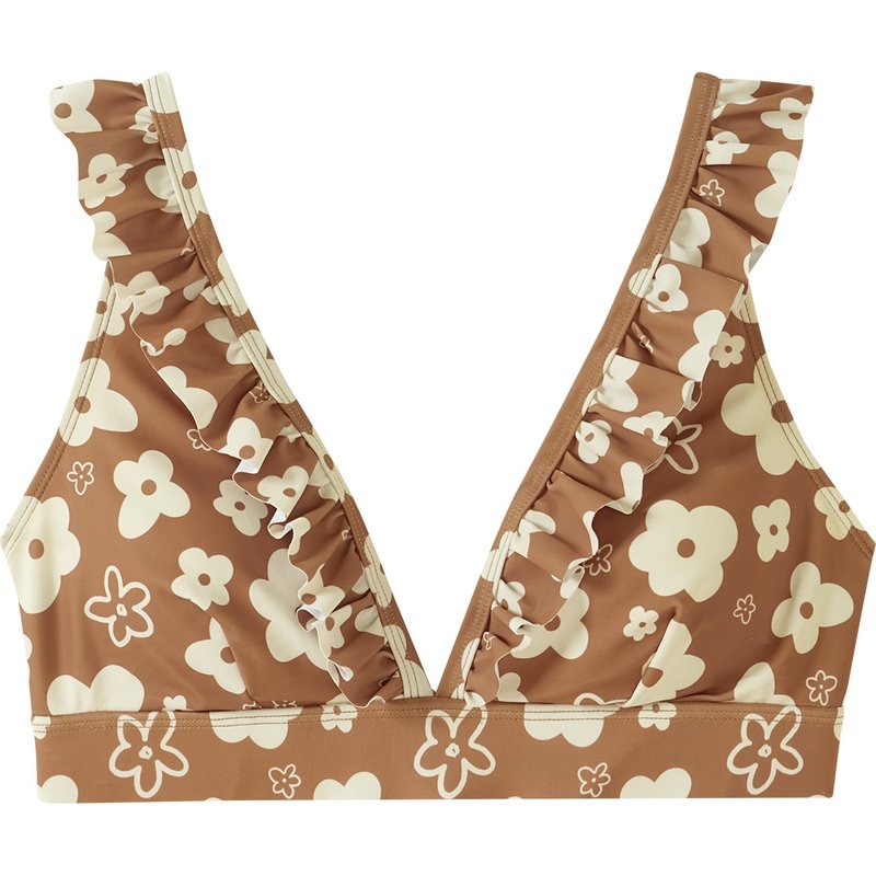 Damen Bikinioberteil mit Blumen-Allover