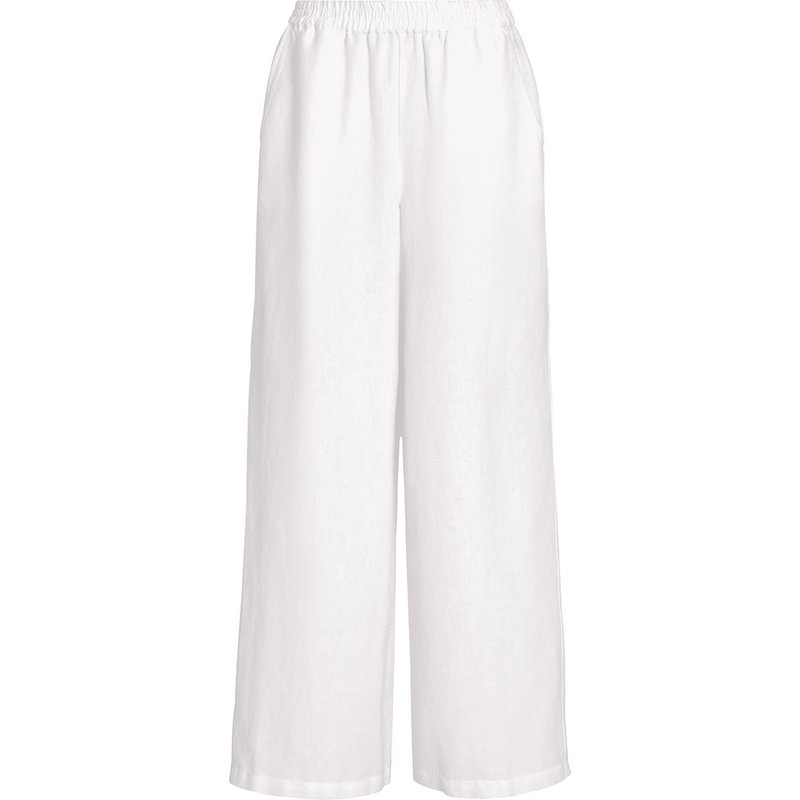 Damen Leinen-Hose mit Elastikbund