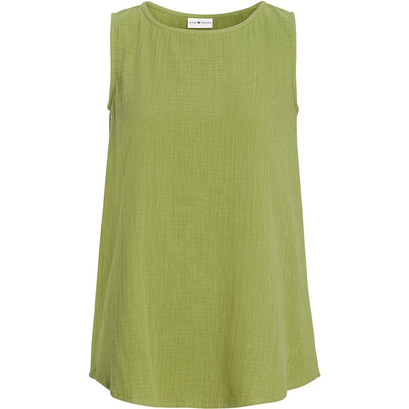 Damen Musselin-Top in Unifarben