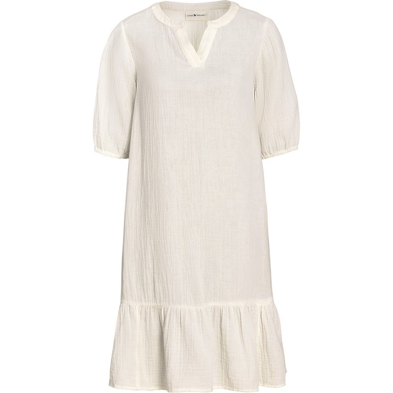 Damen Musselin-Kleid in Unifarben