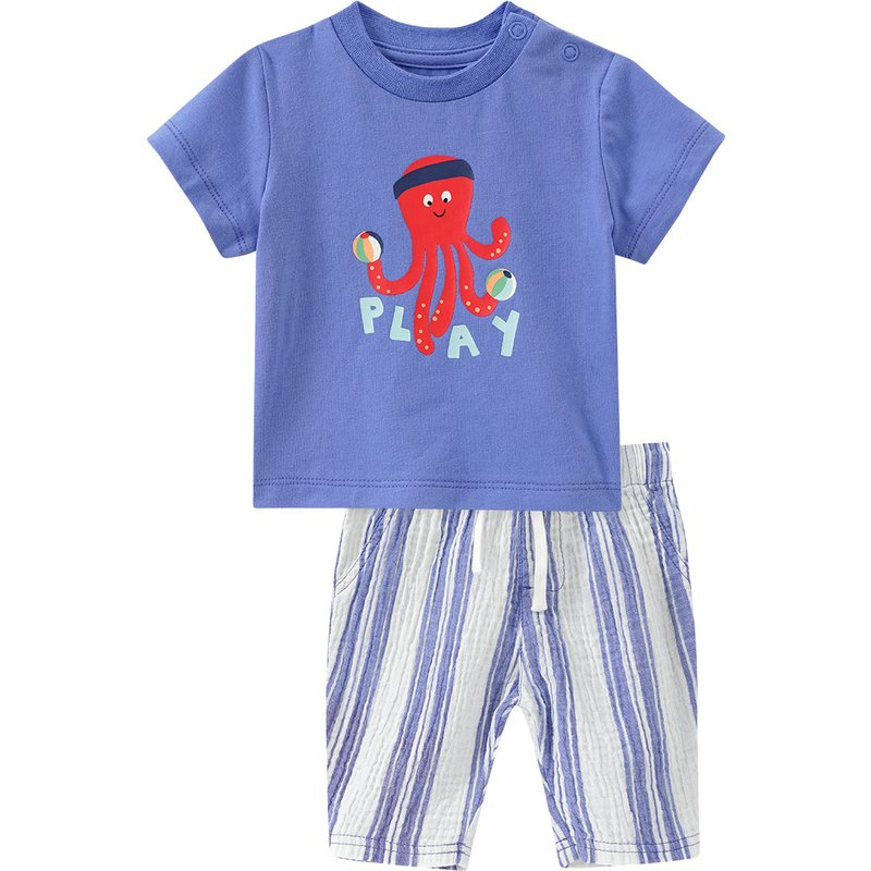 Newborn Set aus T-Shirt und Musselin-Hose