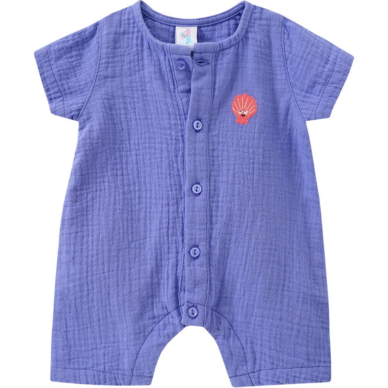 Newborn Musselin-Overall mit Stickerei