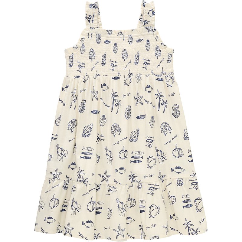 Mädchen Kleid mit Allover-Print