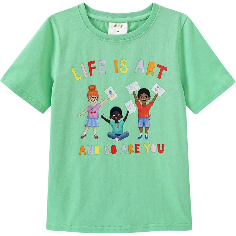 Kinder T-Shirt mit Message-Print