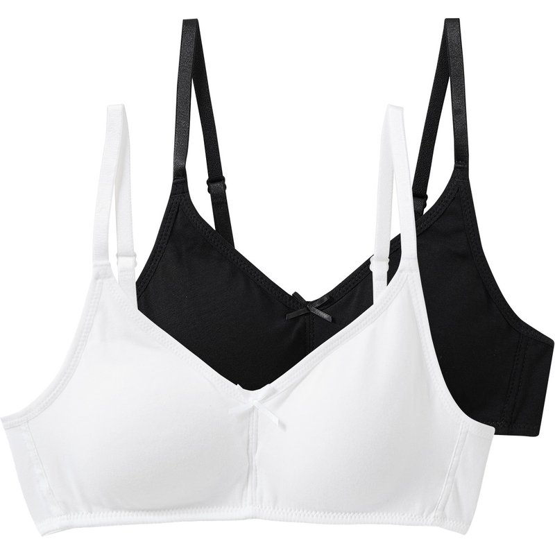 2 Mädchen Soft-Bustiers mit wattierten Cups