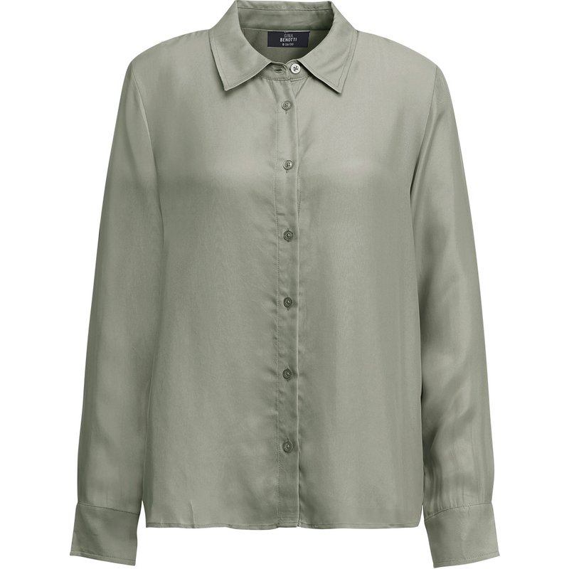 Damen Bluse in glänzender Optik