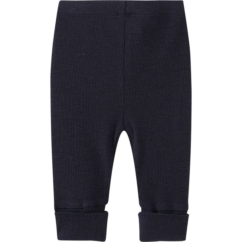 Baby Wolle-Seide-Leggings mit Ripp-Struktur