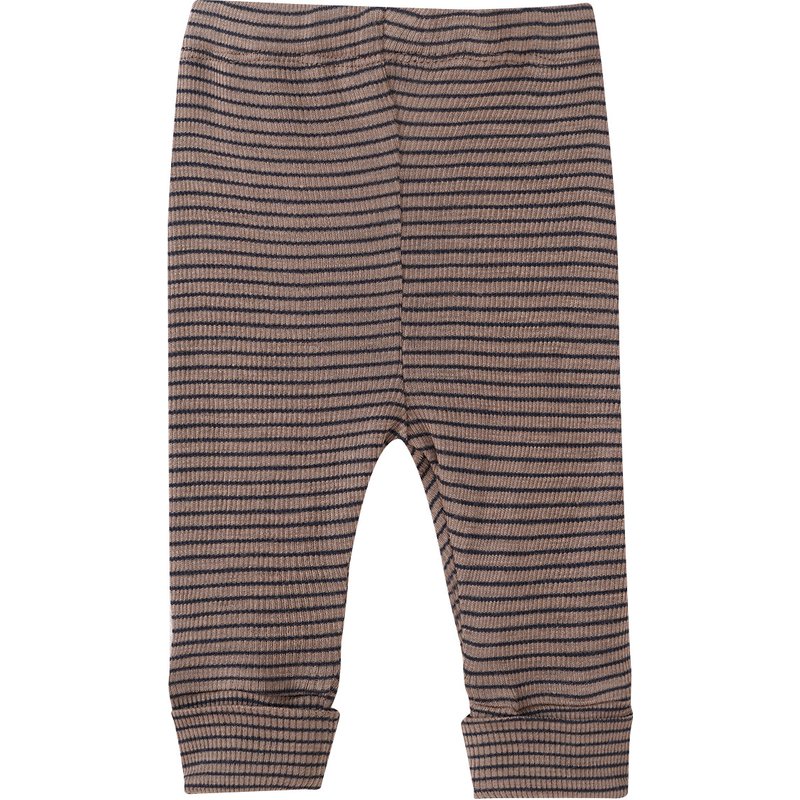 Baby Wolle-Seide-Leggings mit Ripp-Struktur