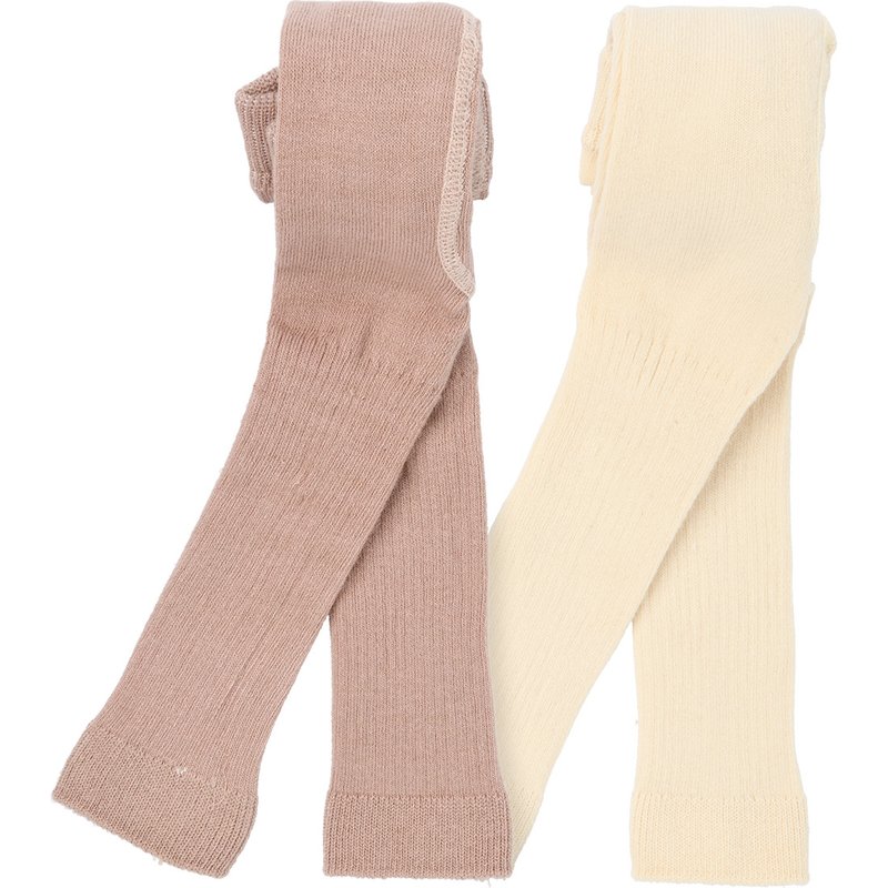 2 Baby Leggings mit Rippstruktur