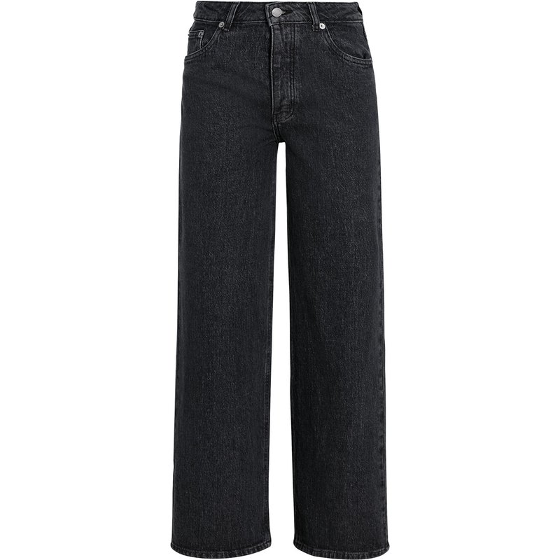 Damen Straight-Jeans mit weitem Bein
