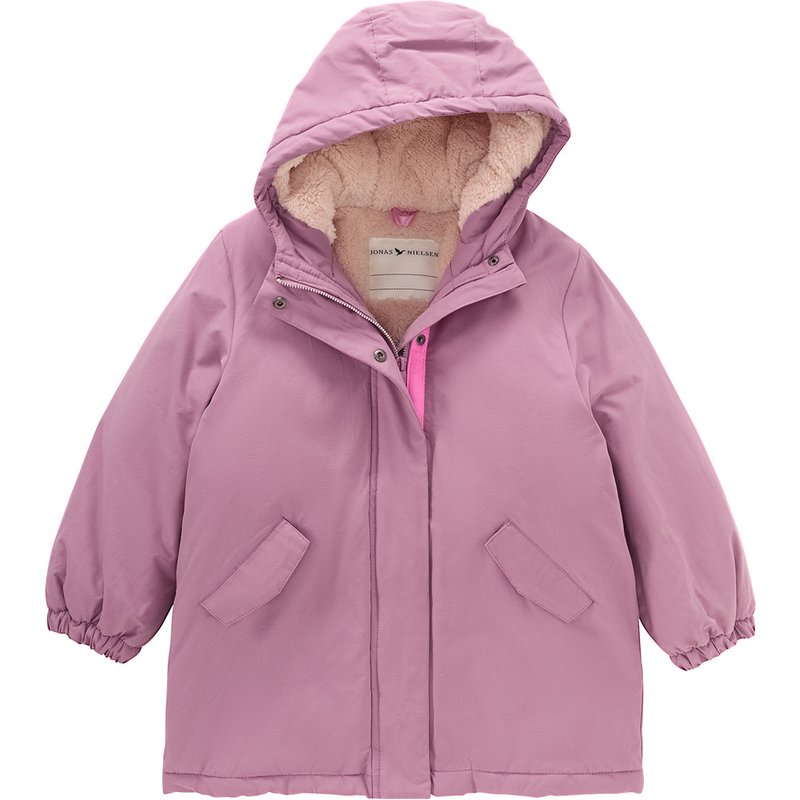 Mädchen Parka mit Teddyplüsch gefüttert