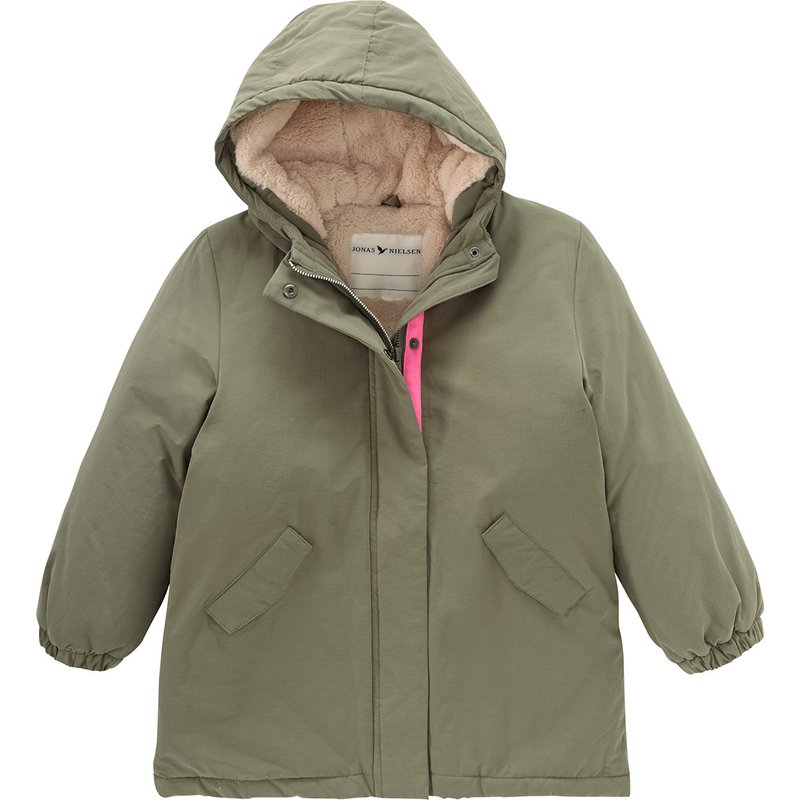 Mädchen Parka mit Teddyplüsch gefüttert