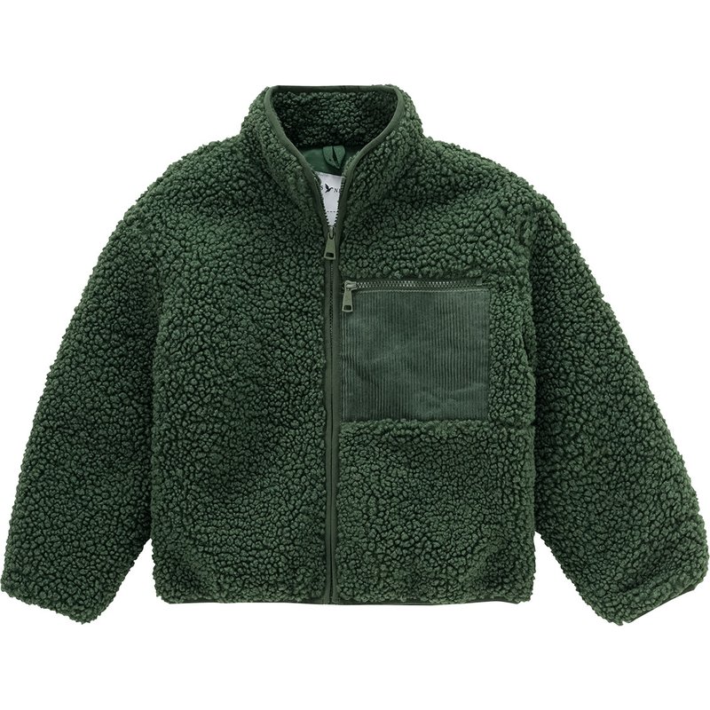Kinder Teddyjacke mit Cord-Tasche