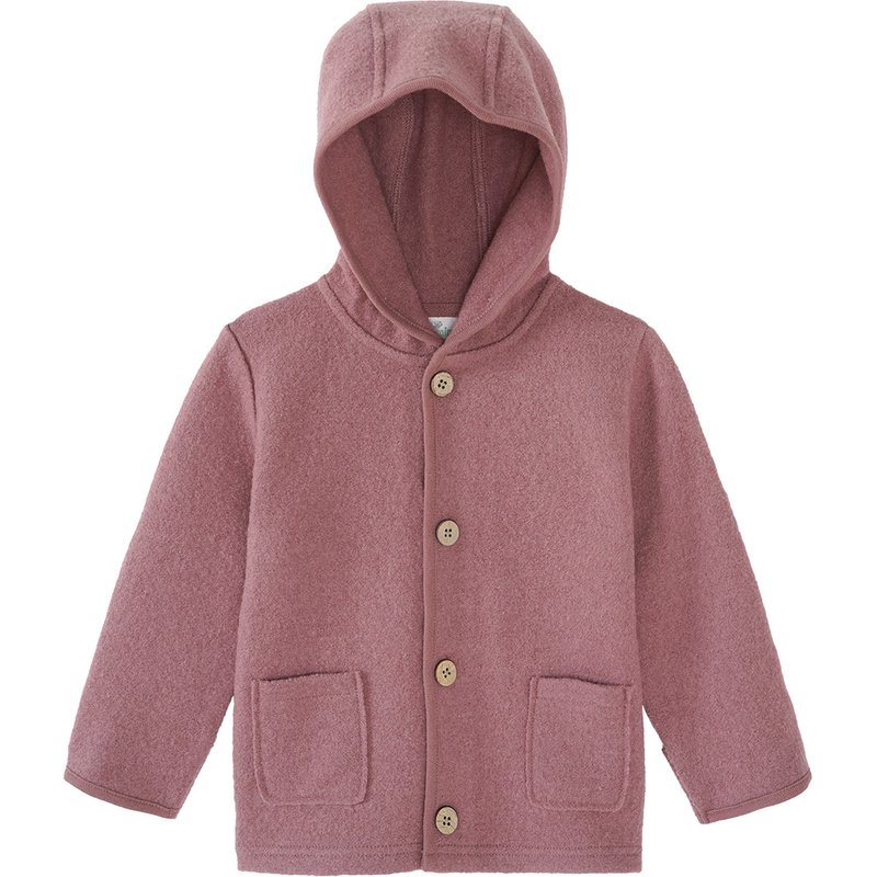 Baby Wollwalk-Jacke mit Umschlagbündchen