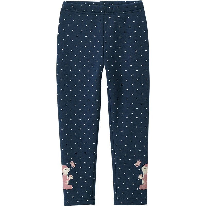 Mädchen Thermo-Leggings mit Herzchen