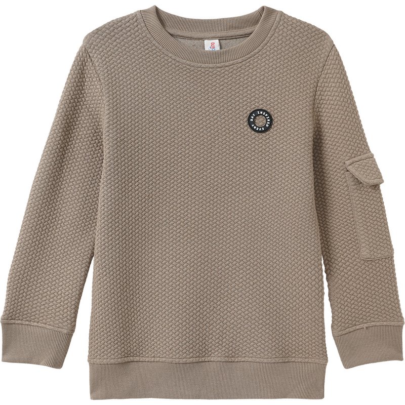 Jungen Sweatshirt mit Strukturmuster