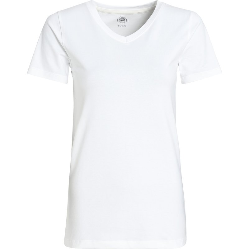 Damen T-Shirt mit V-Ausschnitt