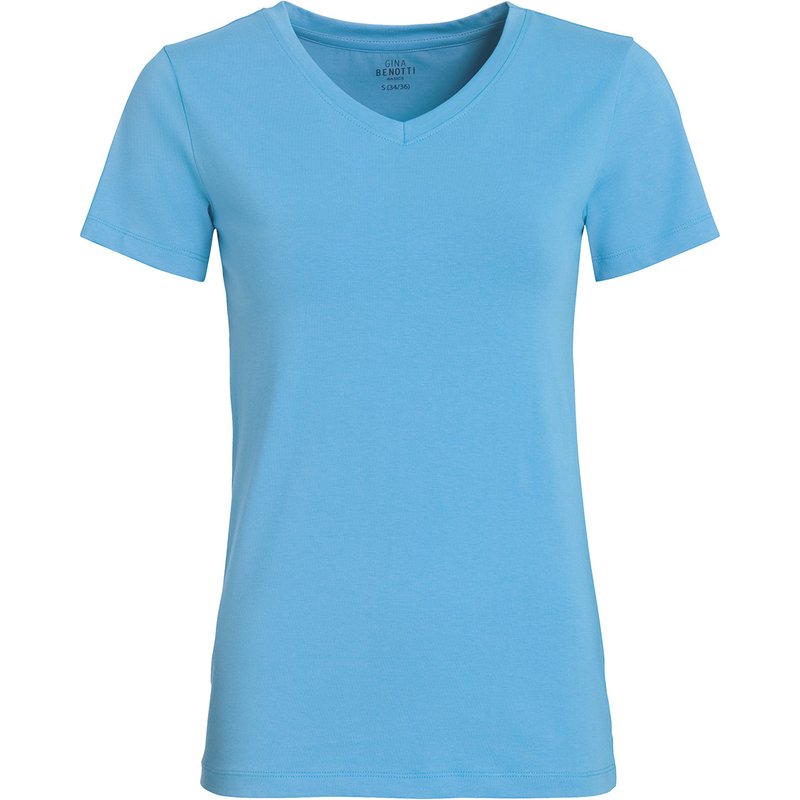 Damen T-Shirt mit V-Ausschnitt