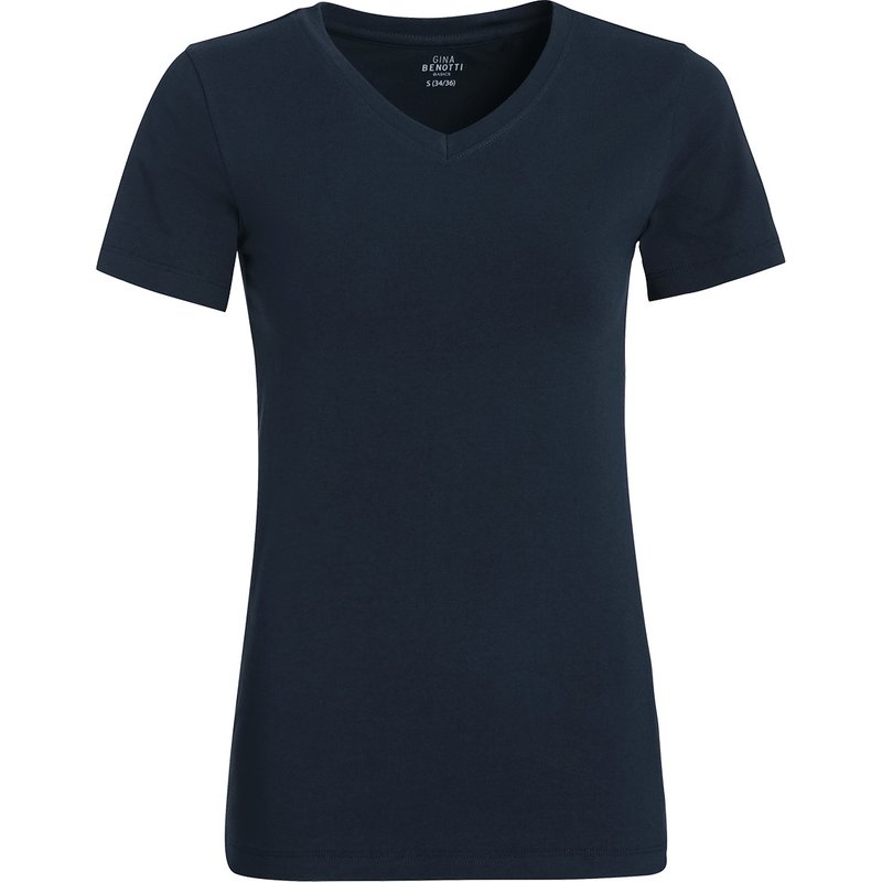 Damen T-Shirt mit V-Ausschnitt