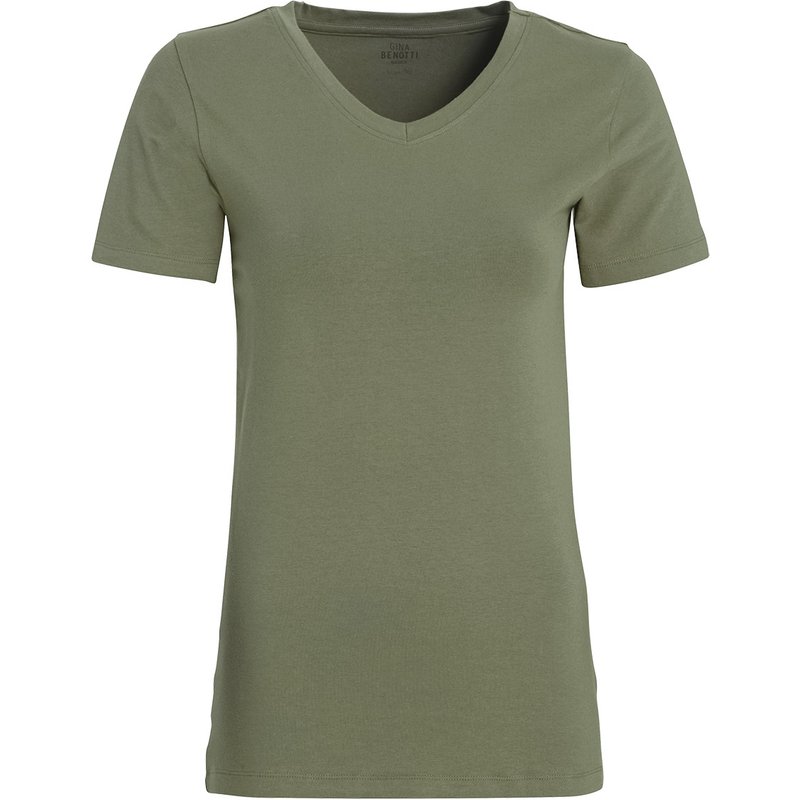 Damen T-Shirt mit V-Ausschnitt