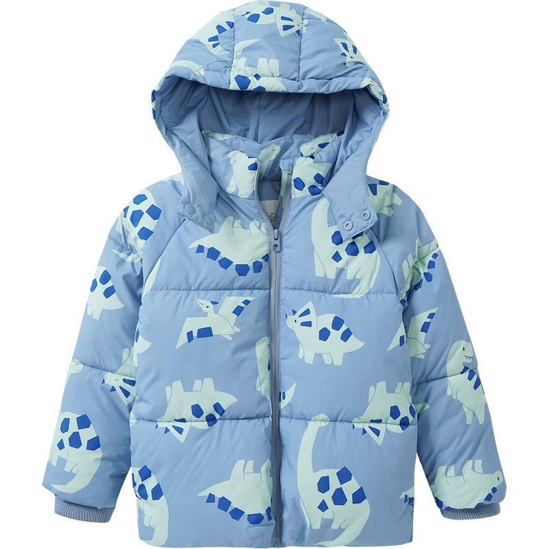 Jungen Pufferjacke mit Dino-Allover