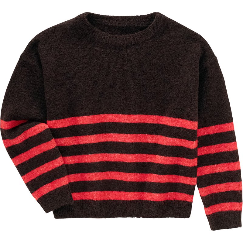 Jungen Strickpullover mit Streifen