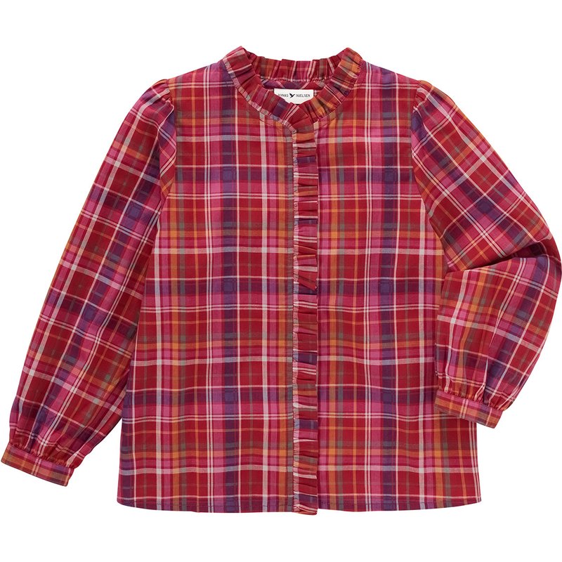 Mädchen Bluse mit Rüschen