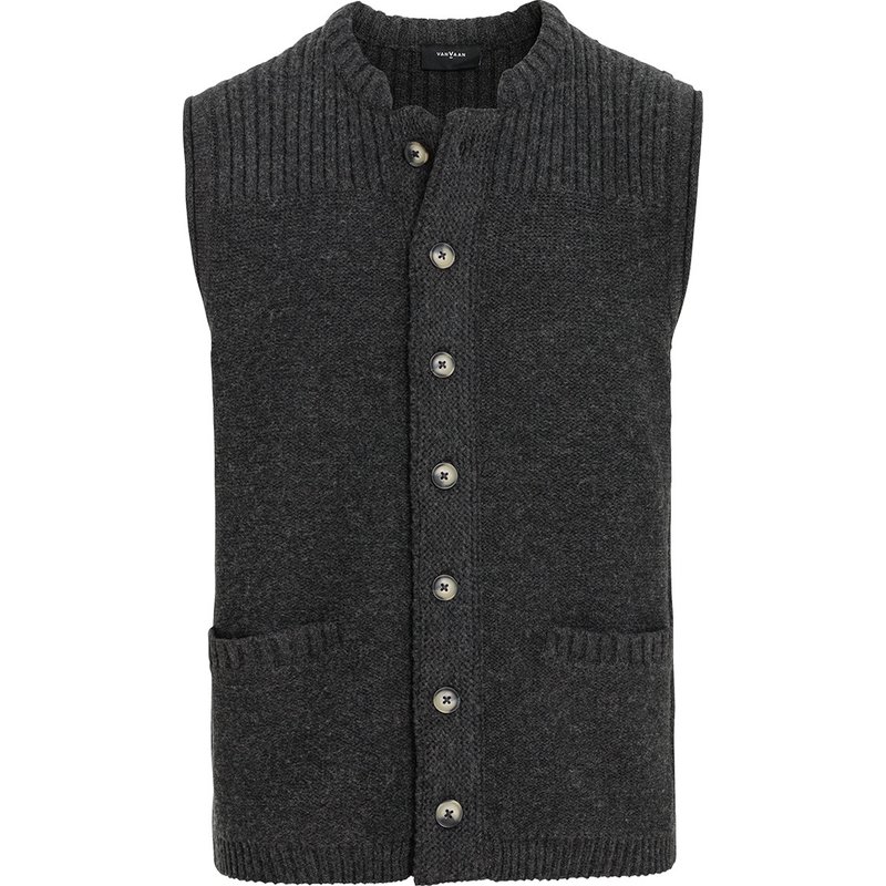 Herren Strickweste mit Melange