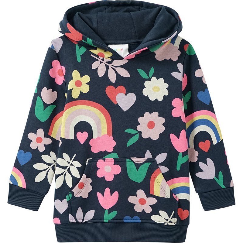Mädchen Hoodie mit Allover-Print