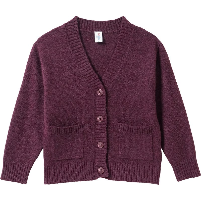Mädchen Feinstrickjacke unifarben
