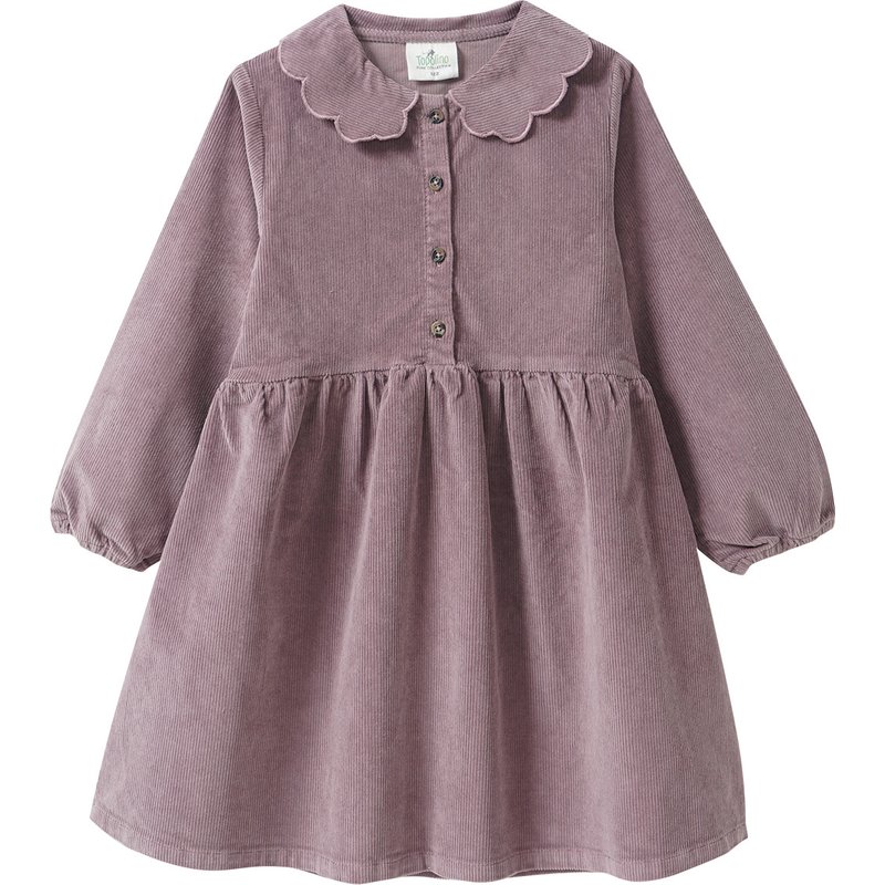 Mädchen Cordkleid mit Bubikragen