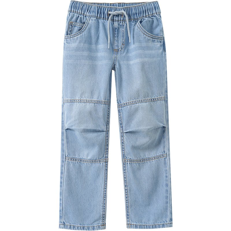 Jungen Pull-on-Jeans mit Kniefalte