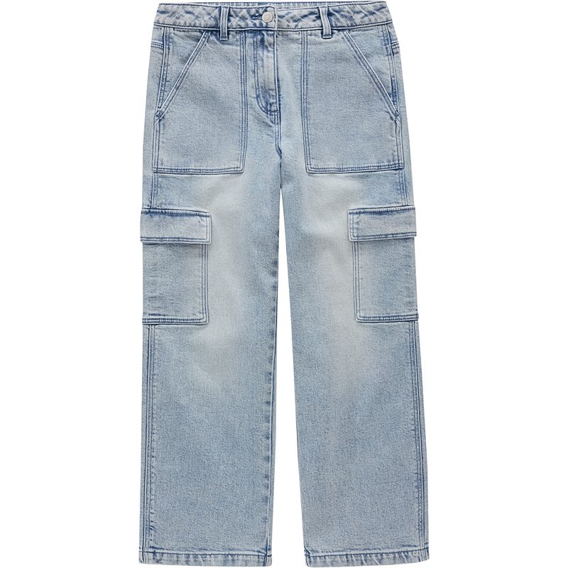 Mädchen Cargo-Jeans mit geradem Bein