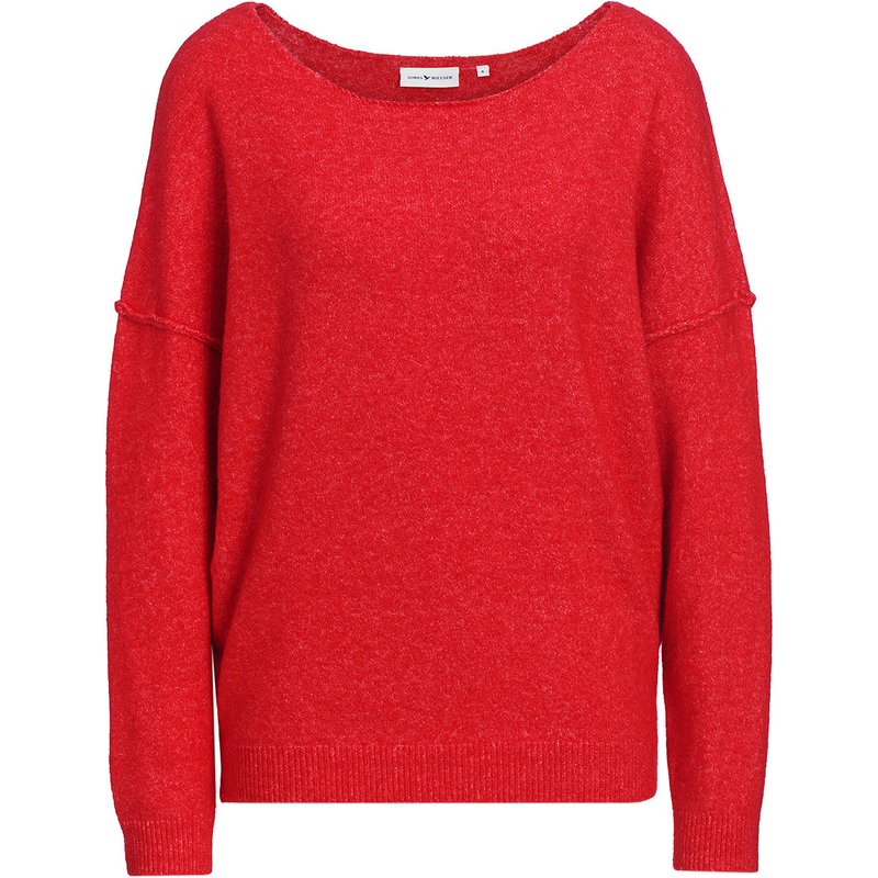 Damen Strickpullover mit U-Boot-Ausschnitt