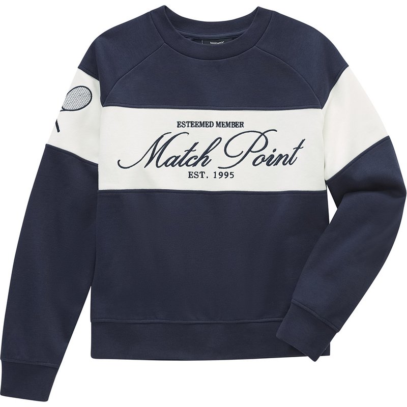 Mädchen Sweatshirt mit Stickerei
