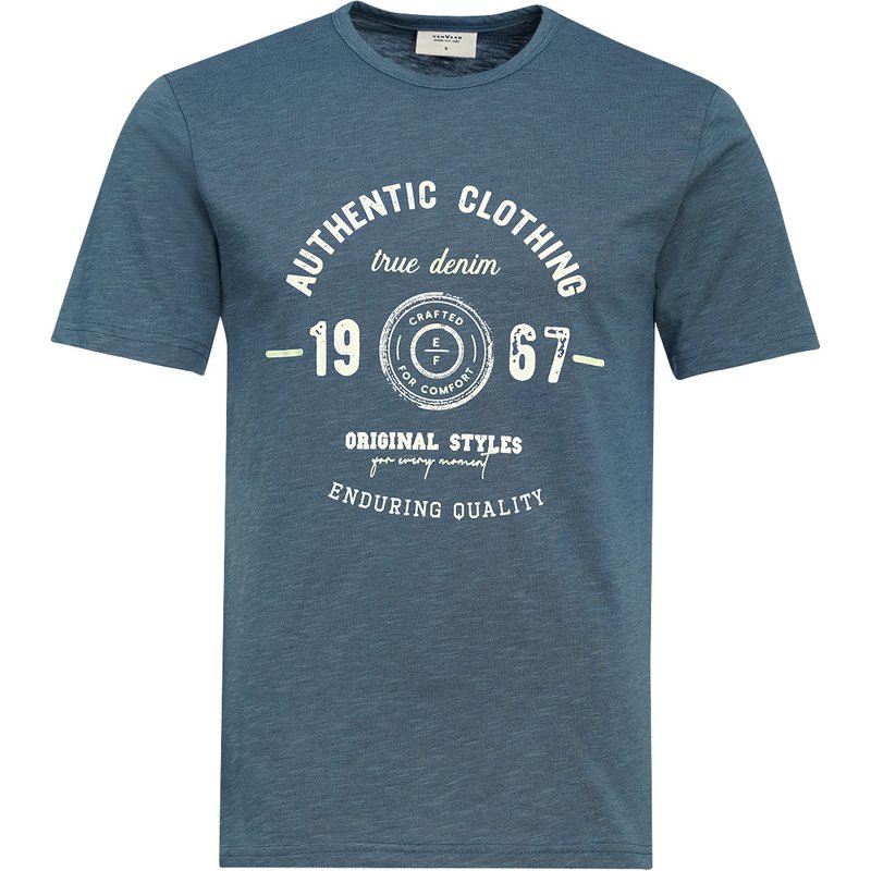 Herren T-Shirt in Melange-Optik