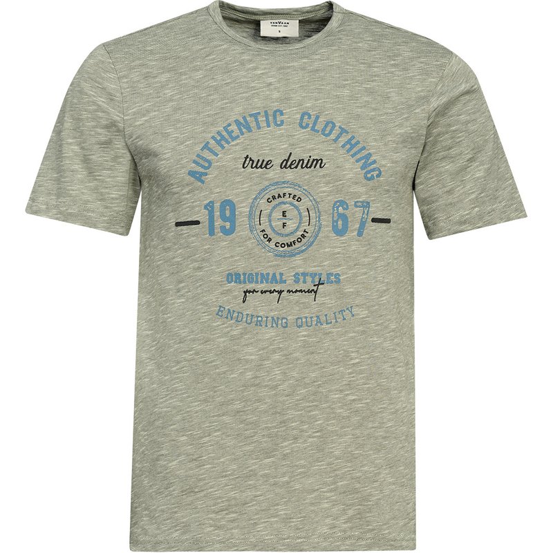 Herren T-Shirt in Melange-Optik