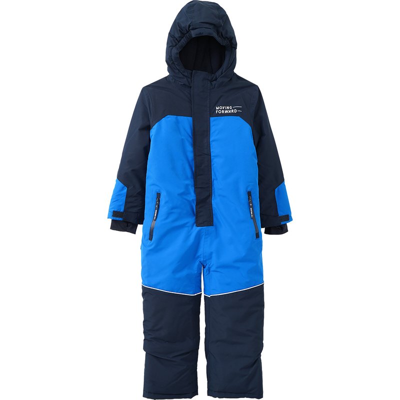 Jungen Schneeoverall mit Farbteilern