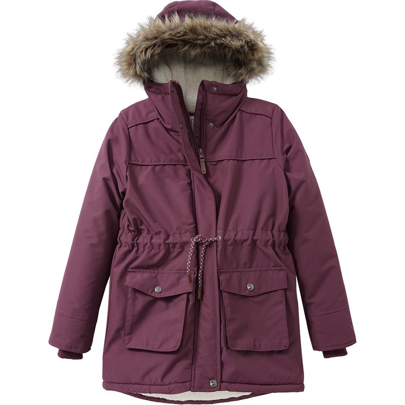 Mädchen Parka mit Fellimitat