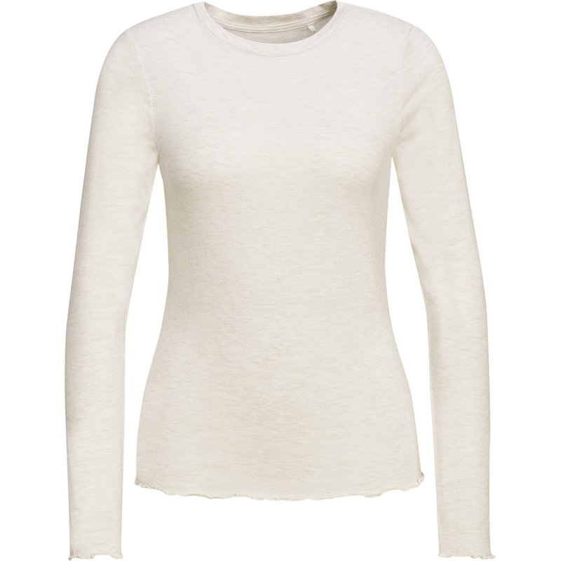 Damen Langarmshirt mit Wellenbündchen