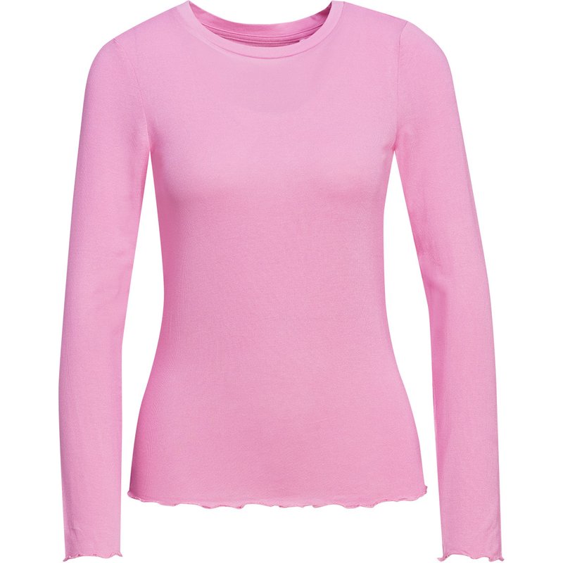 Damen Langarmshirt mit Wellenbündchen