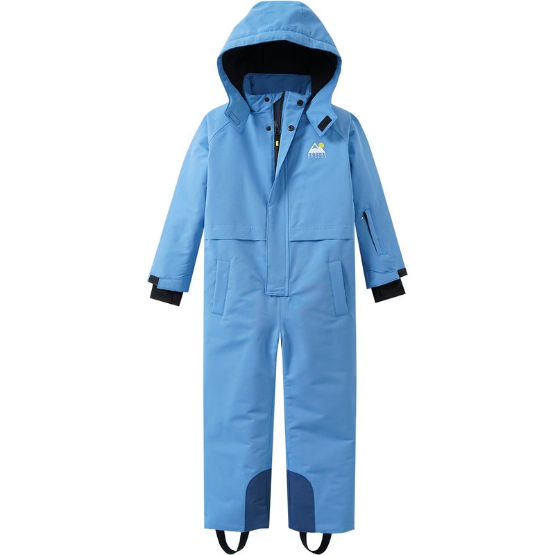 Jungen Schneeoverall in Unifarben