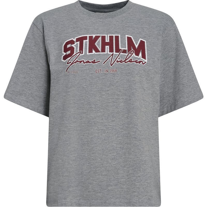 Damen T-Shirt mit Brust-Print