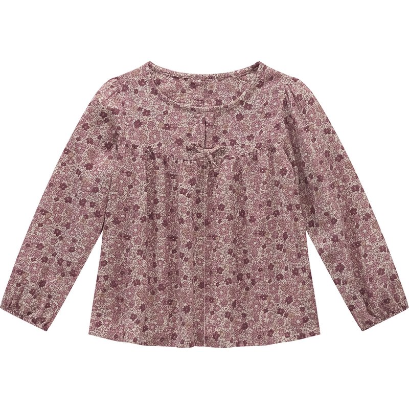 Mädchen Musselin-Bluse im Millefleur-Design