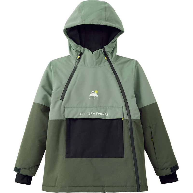Kinder Schneejacke mit Kängurutasche