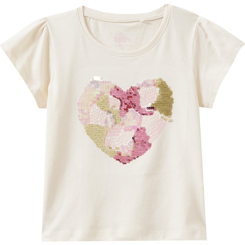 Mädchen T-Shirt mit Herz-Motiv