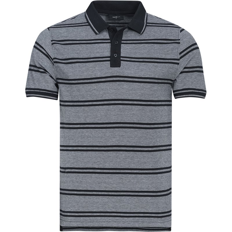 Herren Poloshirt mit Streifen