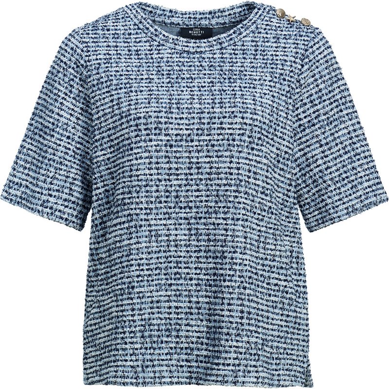 Damen Sweatshirt in Bouclé-Optik