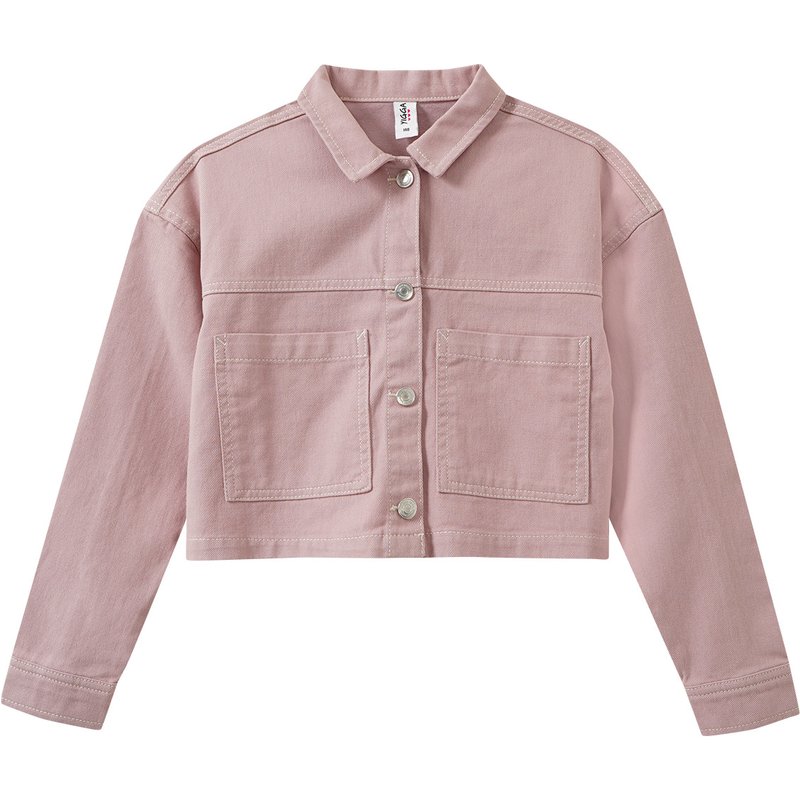 Mädchen Hemdjacke mit Druckknöpfen